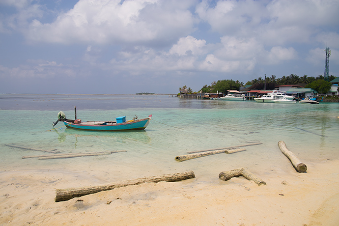 isole di pescatori delle Maldive