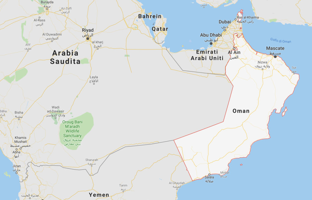 Oman mappa
